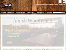 Tablet Screenshot of amishwoodwork.com